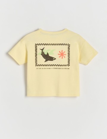 Tricou Oversize Reserved, galben