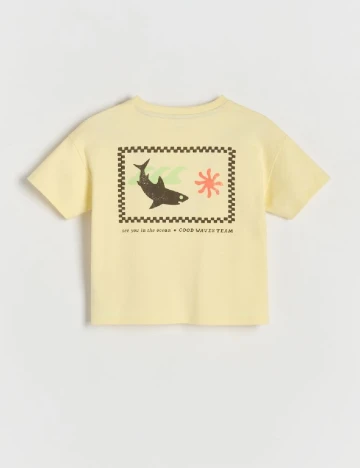 Tricou Oversize Reserved, galben