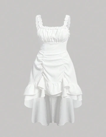 Rochie medie SHEIN CURVE, alb