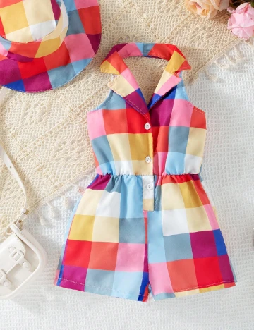 Salopeta Shein Kids, mix culori