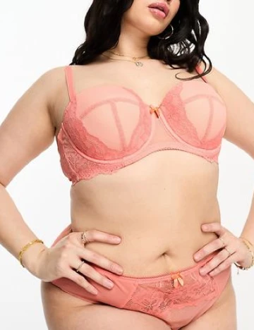 Sutien Ivory Rose Curve, roz Roz