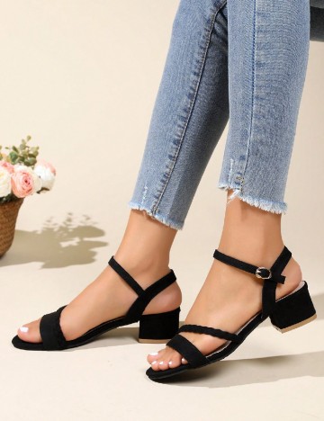 
						Sandale SHEIN, negru