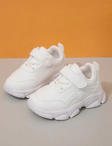 Adidasi Shein Kids, alb