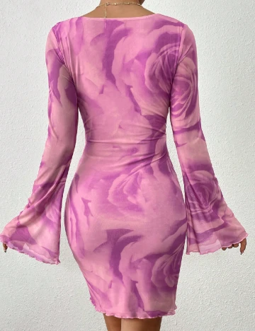 Rochie scurta SHEIN, roz Roz