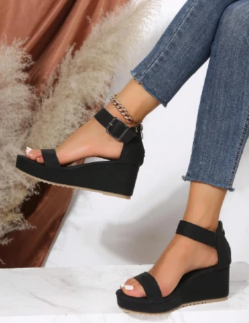 Sandale Romwe, negru Negru
