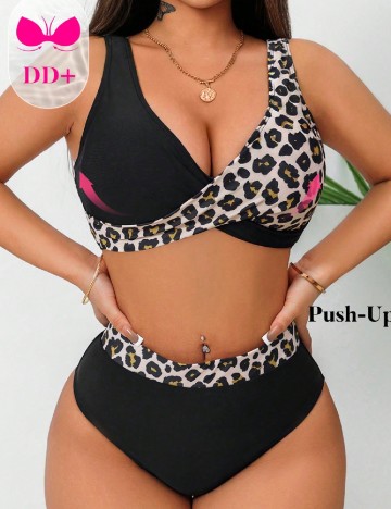 
						Costum de baie SHEIN, negru