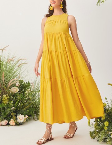 
						Rochie lunga SHEIN, galben