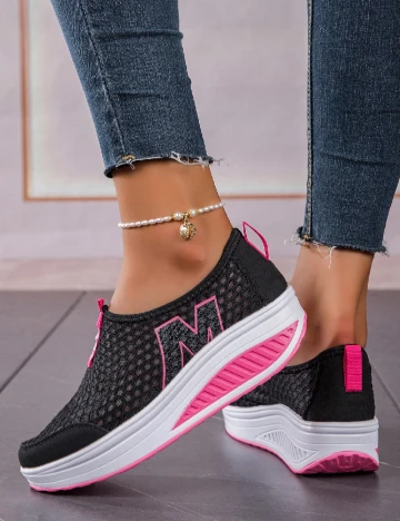 Adidasi SHEIN, negru Negru