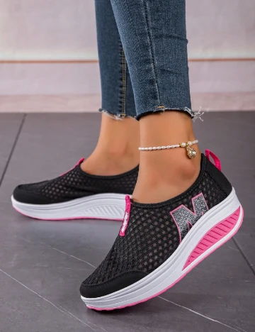 Adidasi SHEIN, negru Negru
