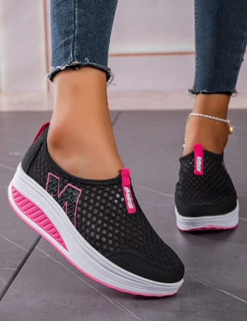 Adidasi SHEIN, negru Negru