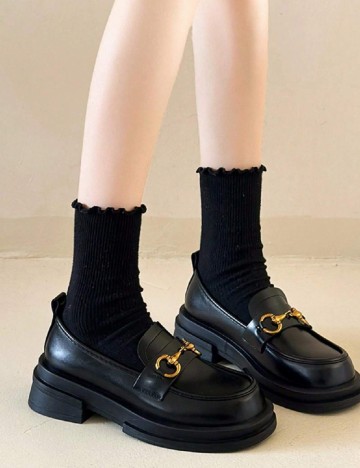 
						Mocasini SHEIN, negru