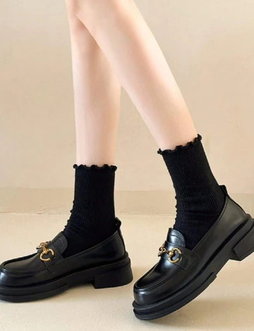Mocasini SHEIN, negru Negru