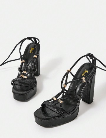 
						Sandale SHEIN, negru