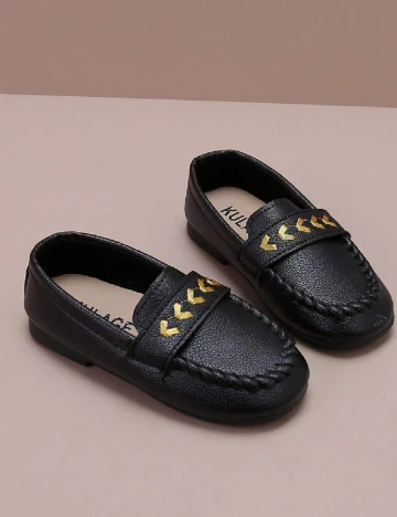 Mocasini Shein Kids, negru Negru