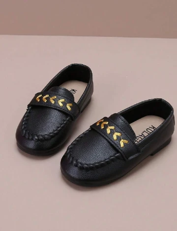 Mocasini Shein Kids, negru Negru