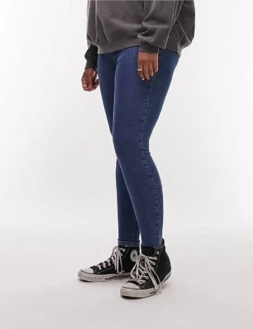 Blugi Top Shop Plus Size, albastru Albastru