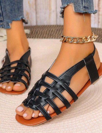 
						Sandale SHEIN, negru