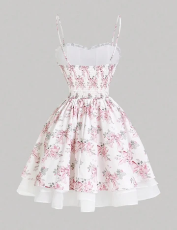 Rochie scurta SHEIN, floral print