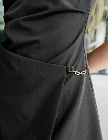 Rochie medie MOTF, gri inchis Gri