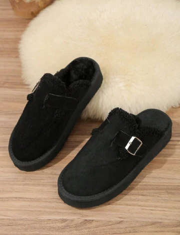 Papuci de Casa SHEIN, negru Negru