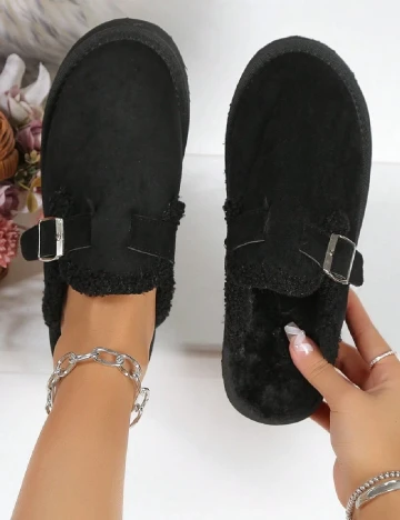Papuci de Casa SHEIN, negru Negru