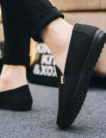 Mocasini SHEIN, negru Negru