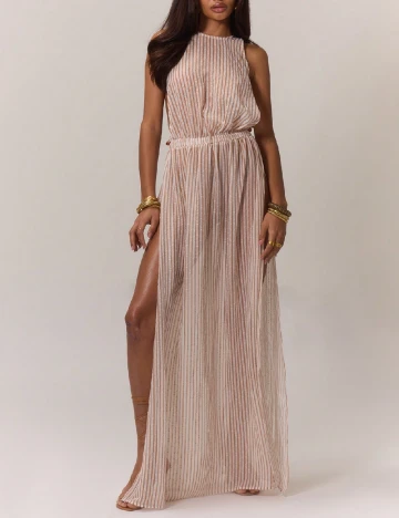 Rochie lunga SHEIN, crem Crem