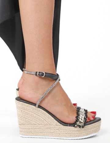 Sandale SHEIN, negru Negru