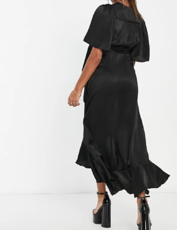 Rochie medie Flounce London Maternity, negru Negru