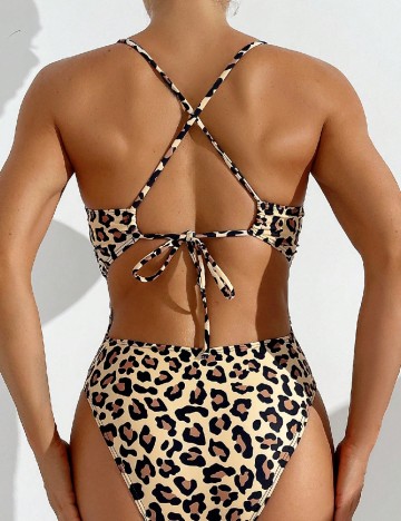 Costum de baie SHEIN, animal print