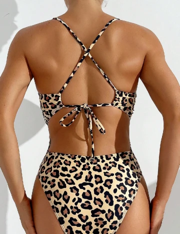 Costum de baie SHEIN, animal print