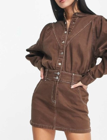 Rochie scurta Urban Revivo, maro