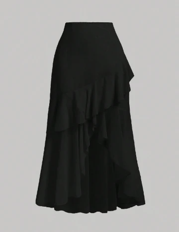 Fusta SHEIN CURVE, negru