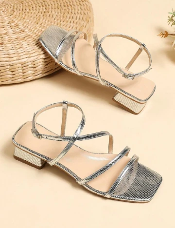 Sandale SHEIN, argintiu