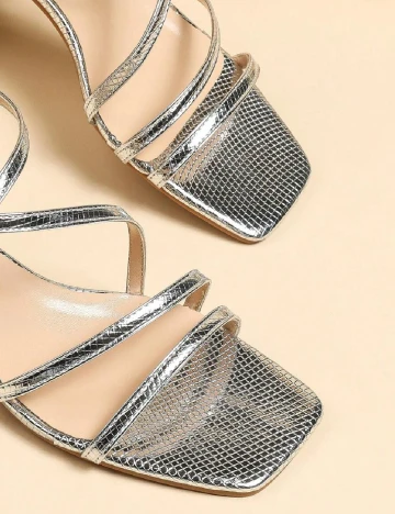 Sandale SHEIN, argintiu