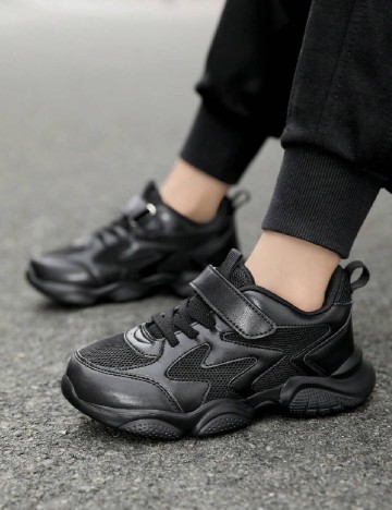 Adidasi Shein Kids, negru