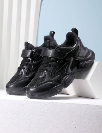 Adidasi Shein Kids, negru
