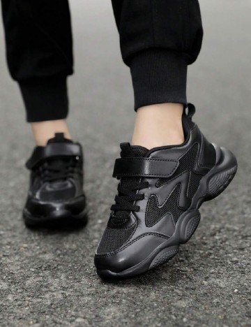 Adidasi Shein Kids, negru
