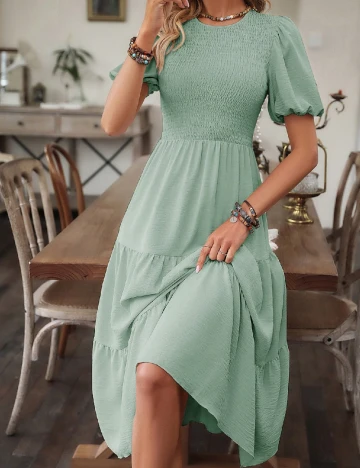 Rochie medie SHEIN, verde Verde