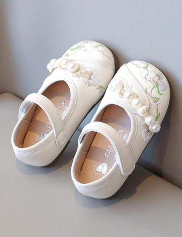 Pantofi Shein Kids, crem