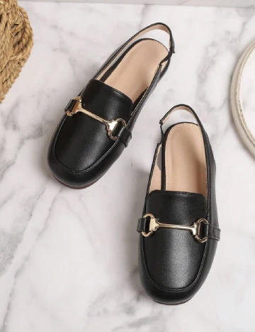 Mocasini Shein Kids, negru Negru