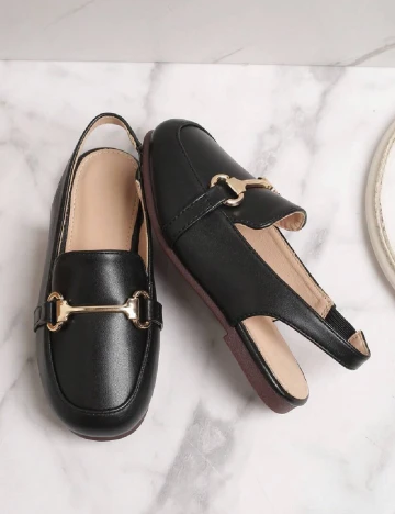 Mocasini Shein Kids, negru Negru