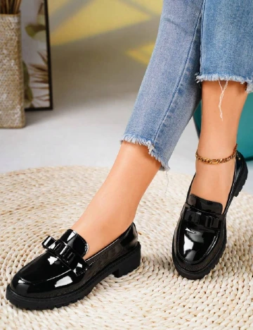 Mocasini SHEIN, negru Negru