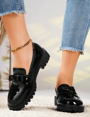 Mocasini SHEIN, negru Negru