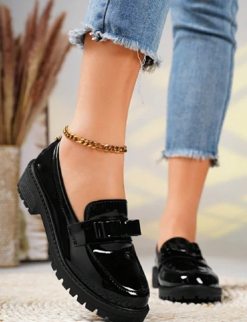 Mocasini SHEIN, negru Negru