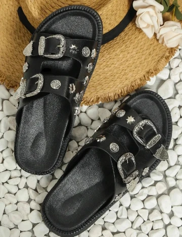 Slapi SHEIN, negru