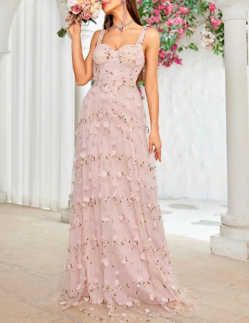 
						Rochie lunga SHEIN, roz