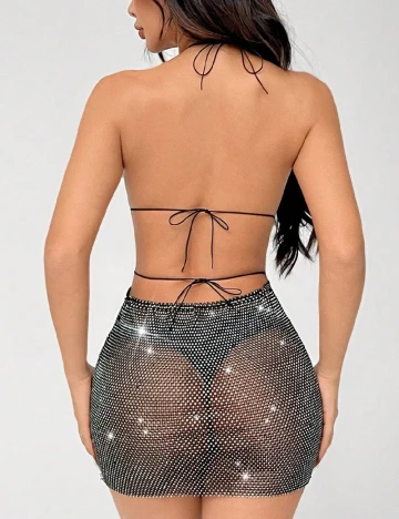 Rochie scurta SHEIN, argintiu