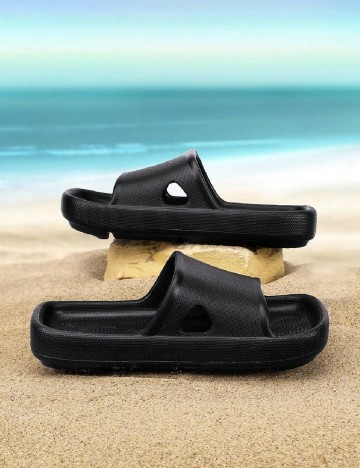 Slapi Shein Kids, negru