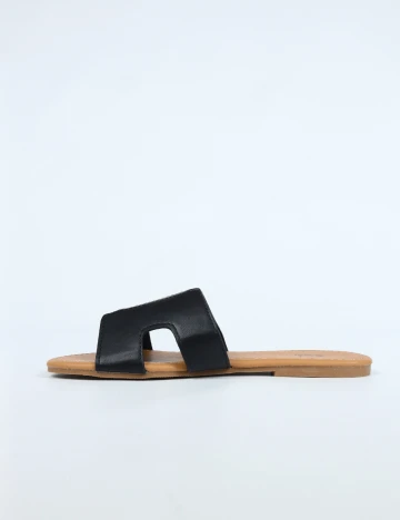 Slapi SHEIN, negru Negru